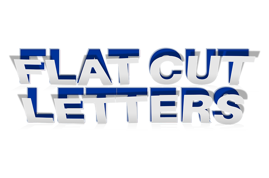 Flat Cut Letters