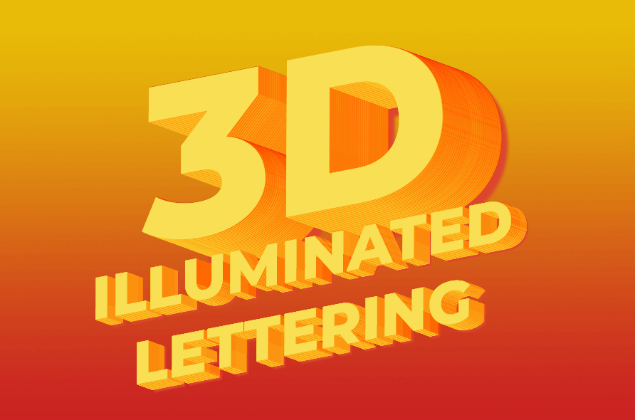 Illuminated 3D Lettering